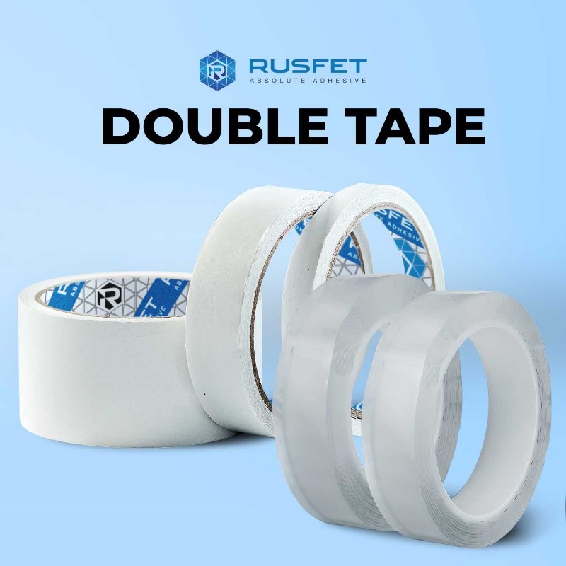 

Double Tape Super Kuat Rusfet Lakban Isolasi Ukuran 12 mm x 10 m 24 mm x 10 m 48 mm x 10 Meter