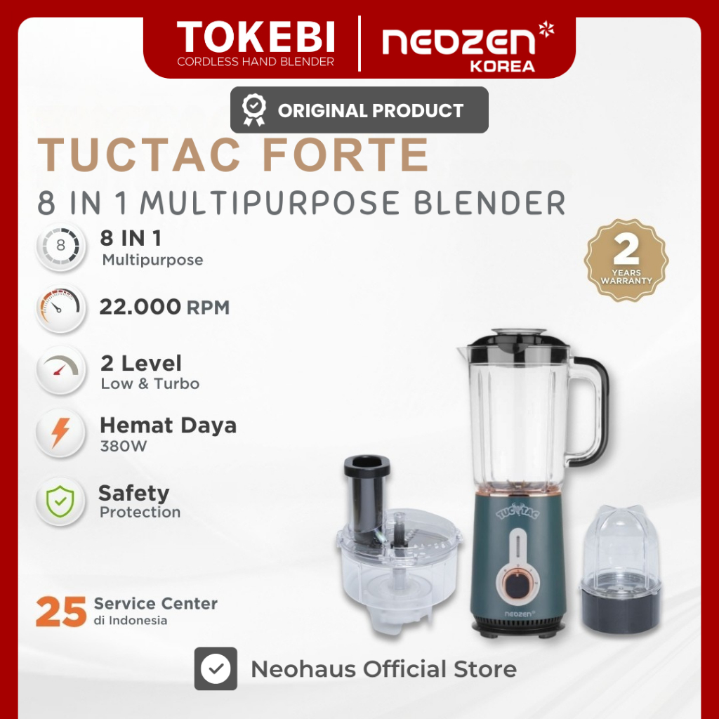 Neozen TucTac Forte - Multi Purpose Blender - Pine Green