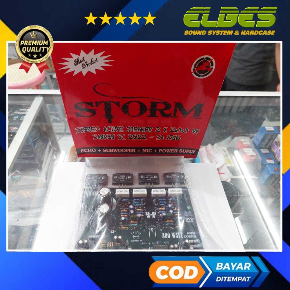 Kit power mesin speaker aktif stereo 2x200 watt STORM