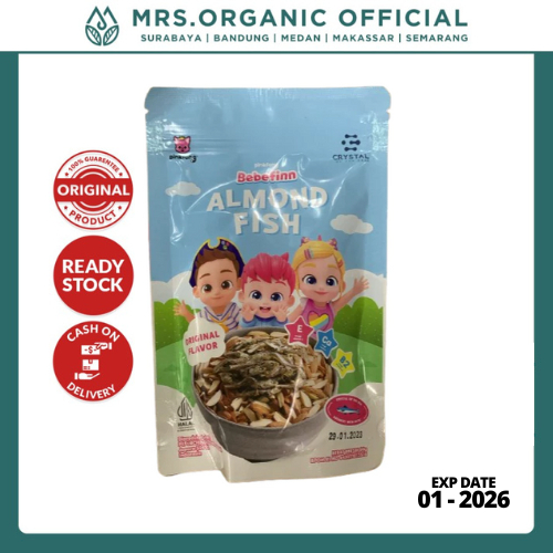 

Crystal Of The Sea Almond Fish Original 80gr - Camilan Ikan Kering & Almond 80gr