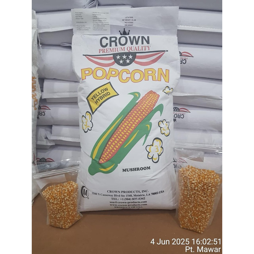 

CROWN USA Popcorn Kernel Mushroom 1kg