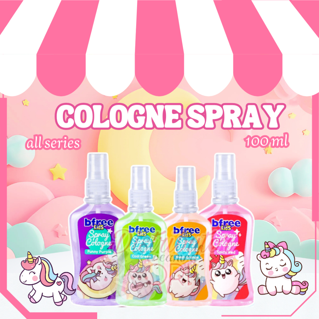 BFREE Kids Cologne Spray Parfum Anak BFREE 100ml |  Body Cologne dengan Aroma Menyegarkan Dan tahan 