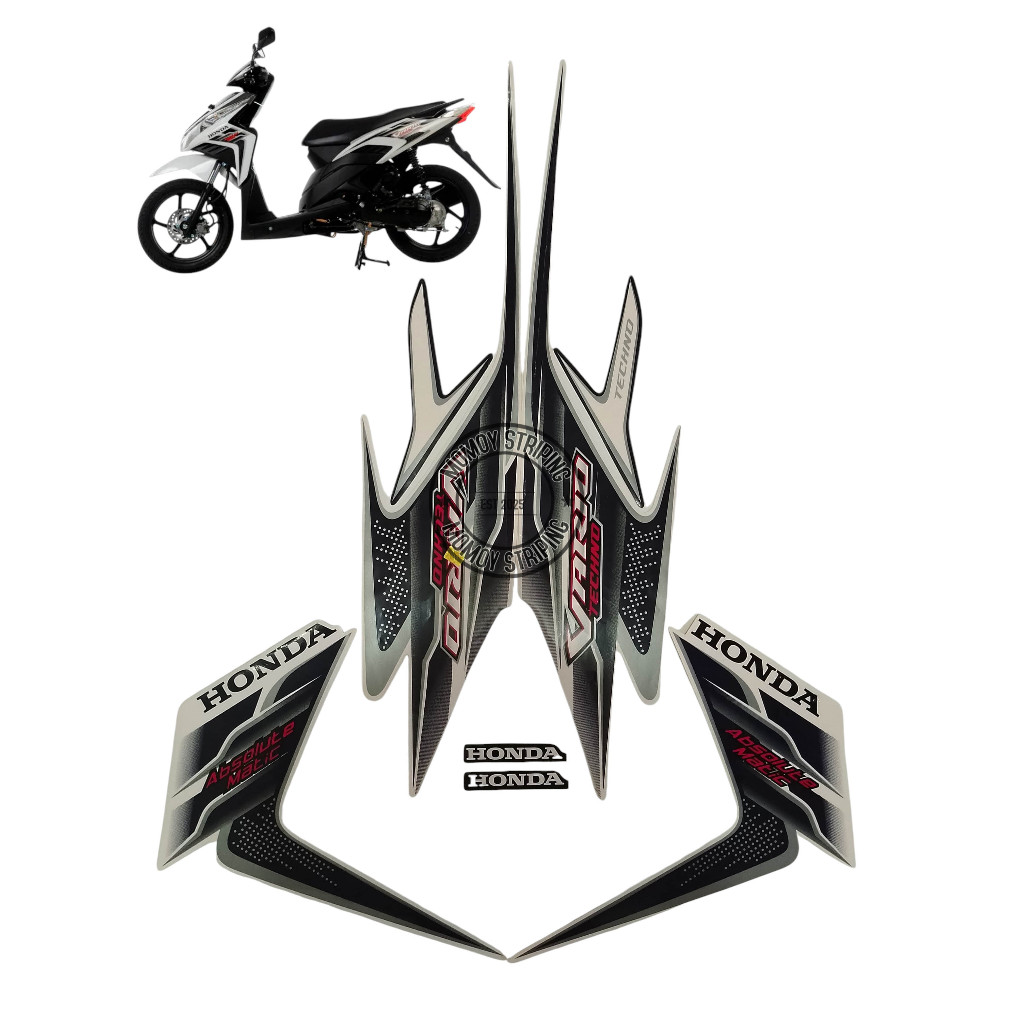 STIKER STRIPING VARIO TECHNO 110 2010 PUTIH