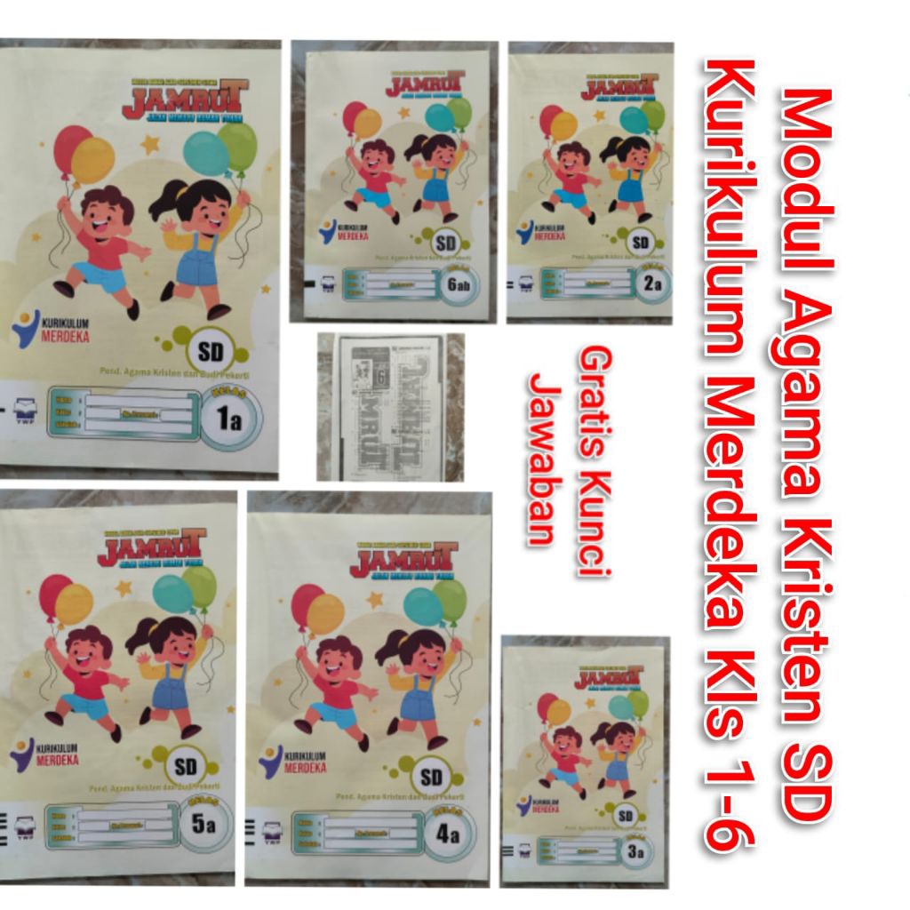 Buku LKS Agama Kristen SD Kurikulum Merdeka modul Pendampingan Materi dan Soal LKS kristen SD 1-6 Se