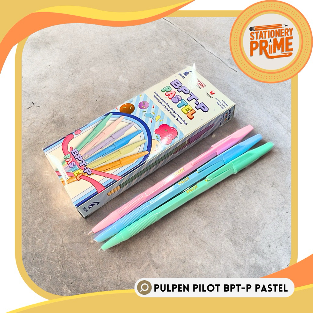 

Ay00! Ball Point Pen Pulpen PILOT BPT-P FINE POINT Hitam Merah Biru PASTEL (Isi 12 Pcs) by PILOT