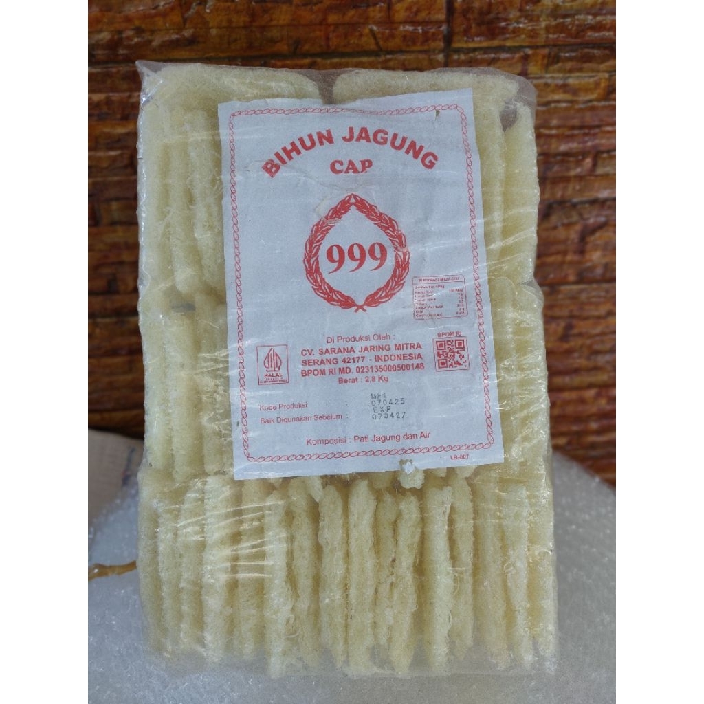 

Bihun Jagung Cap Padi 999 1 Ball 2,8 kg