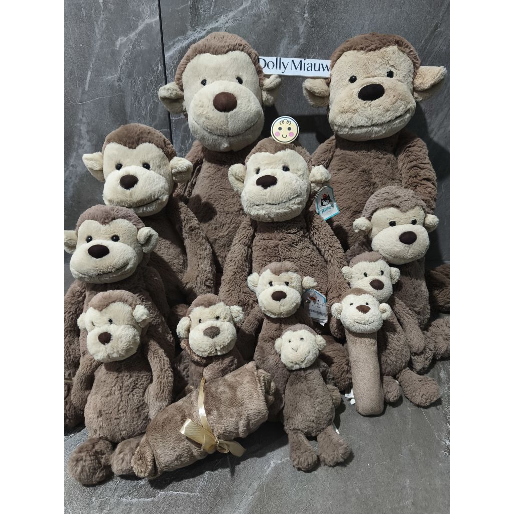 jellycat bashful monkey any size any type