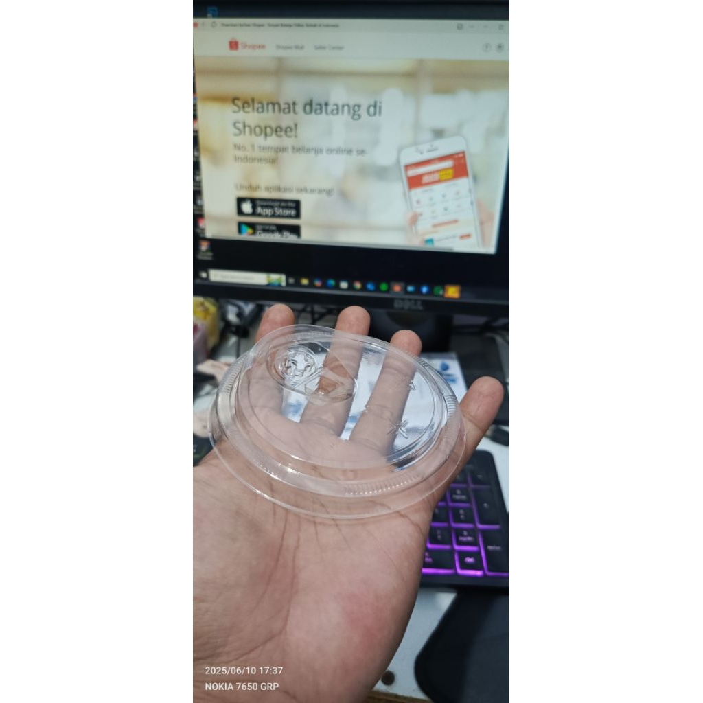 LID STRAWLESS/STRAWLESS LID,TUTUP PET 93CM STARINDO/SJP