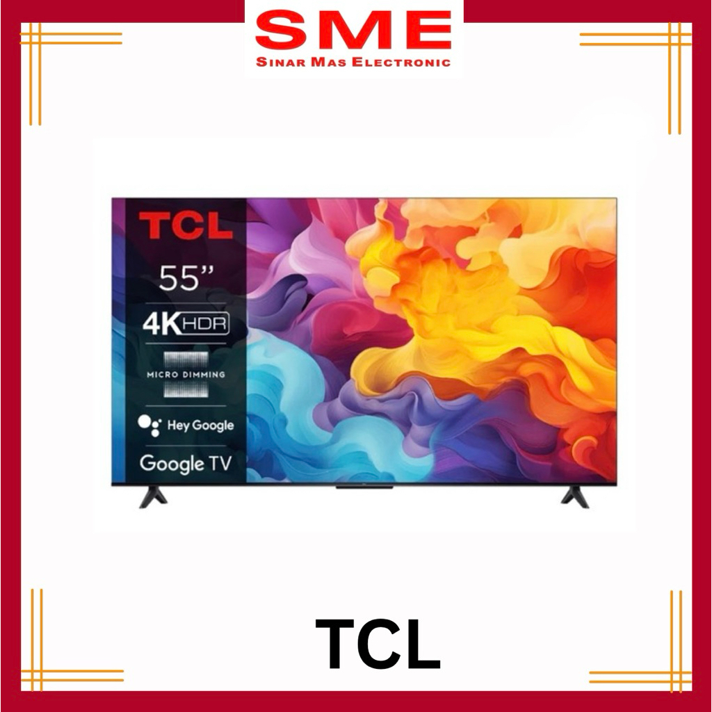 LED TCL 55” GOOGLE TV, UHD 4K