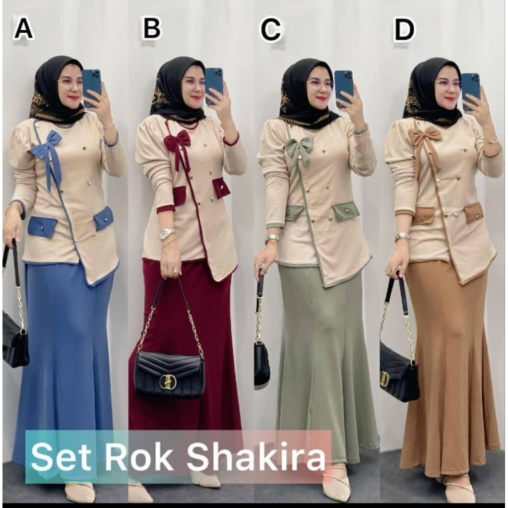 setelan rok knit