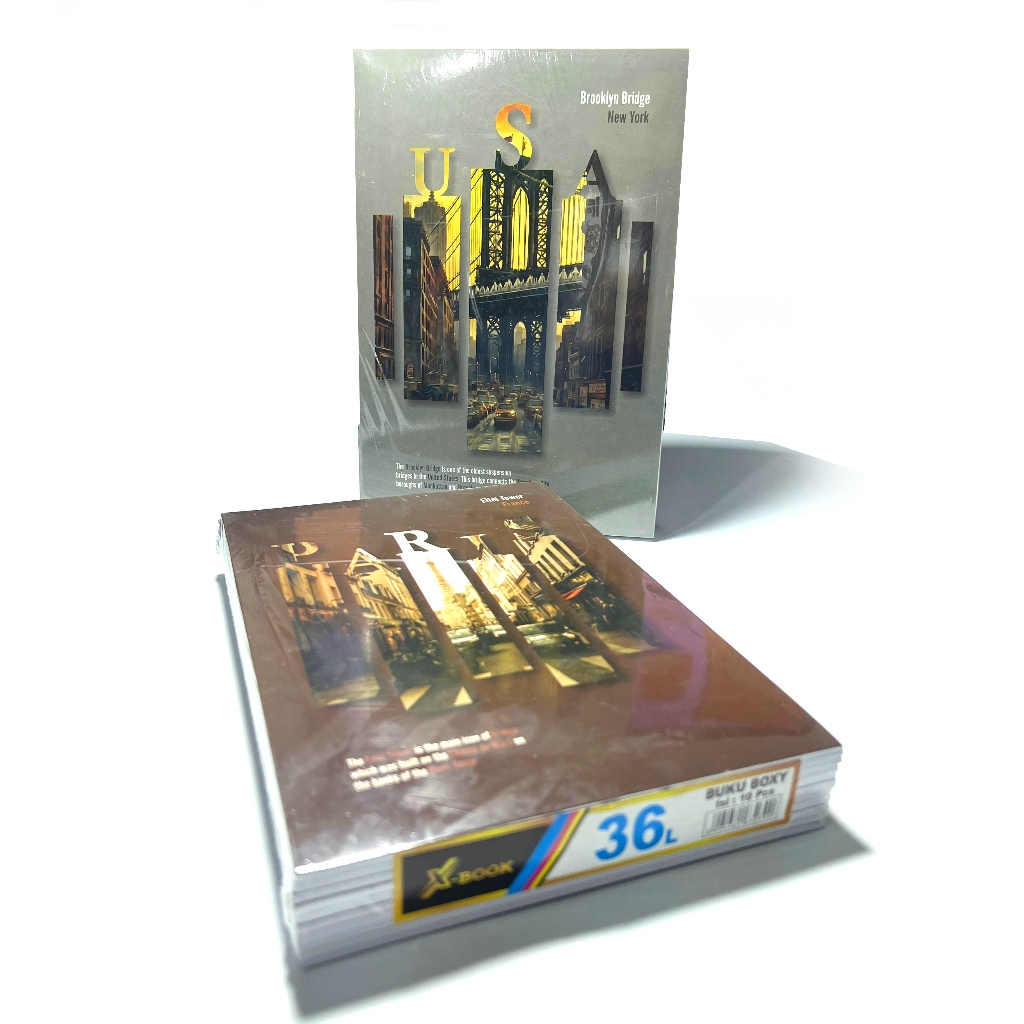 

X-BOOK Buku Tulis Boxy 36 Lembar (Isi 10 Buku)