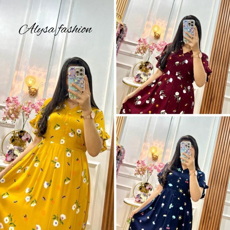 KODE M18D DASTER JUMBO TERLARIS DASTER KOMONO MOTIF BUNGA TERLARIS DASTER KIMONO MASA KINI DASTER KI
