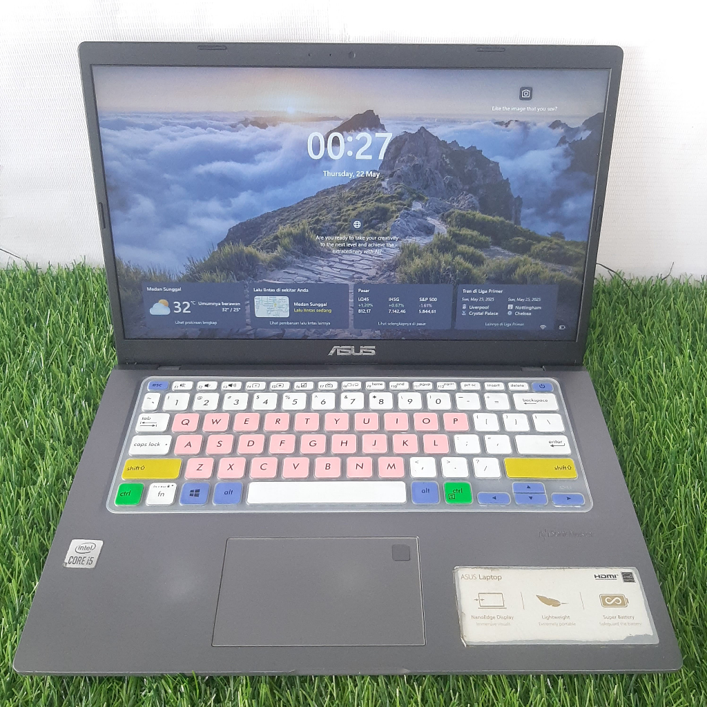 ASUS A416J CORE I5-1035G1 RAM 4GB SSD 512GB KEYBORD BERLAMPU