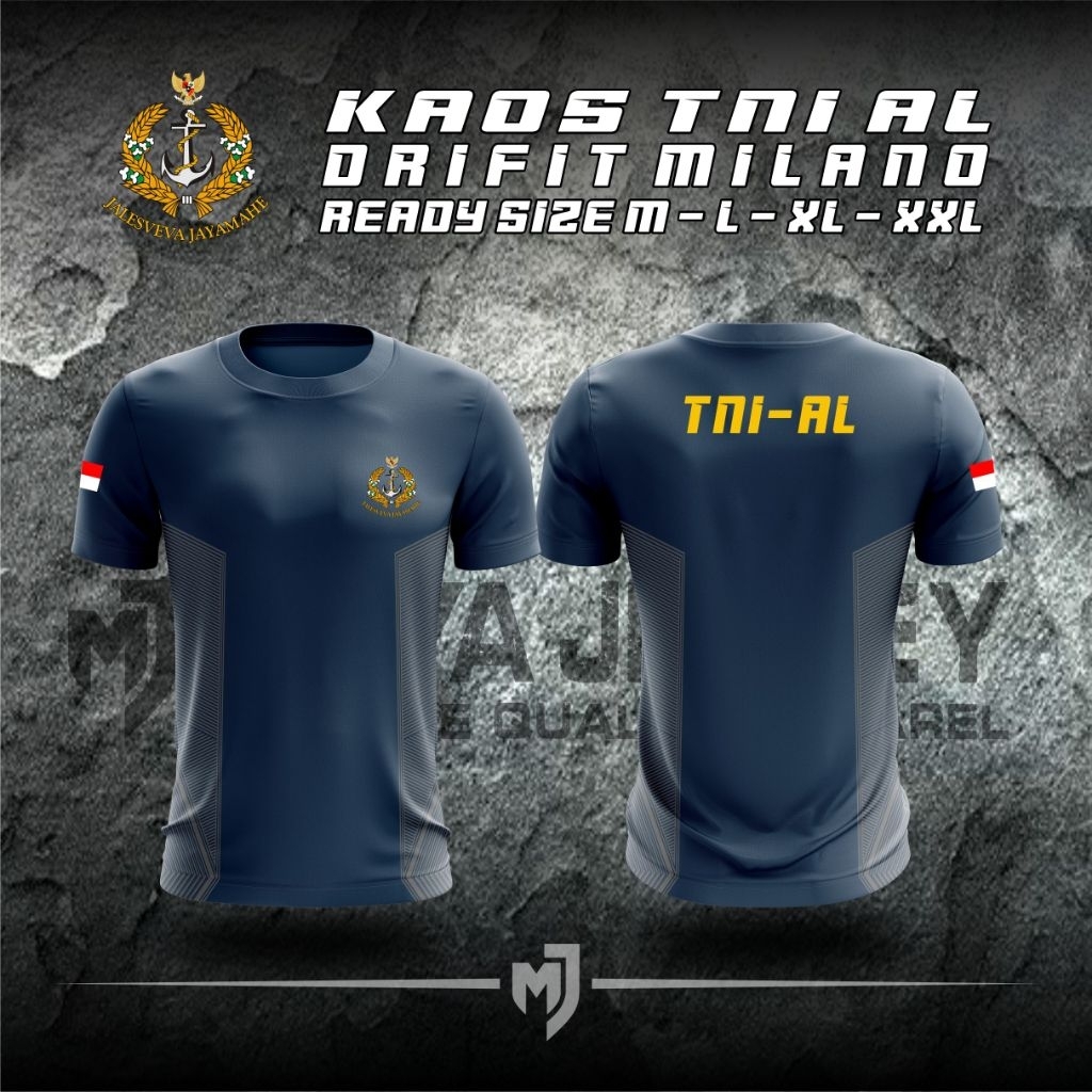 Kaos TNI AL / Drifit Milano / Kaos Jersey TNI AL