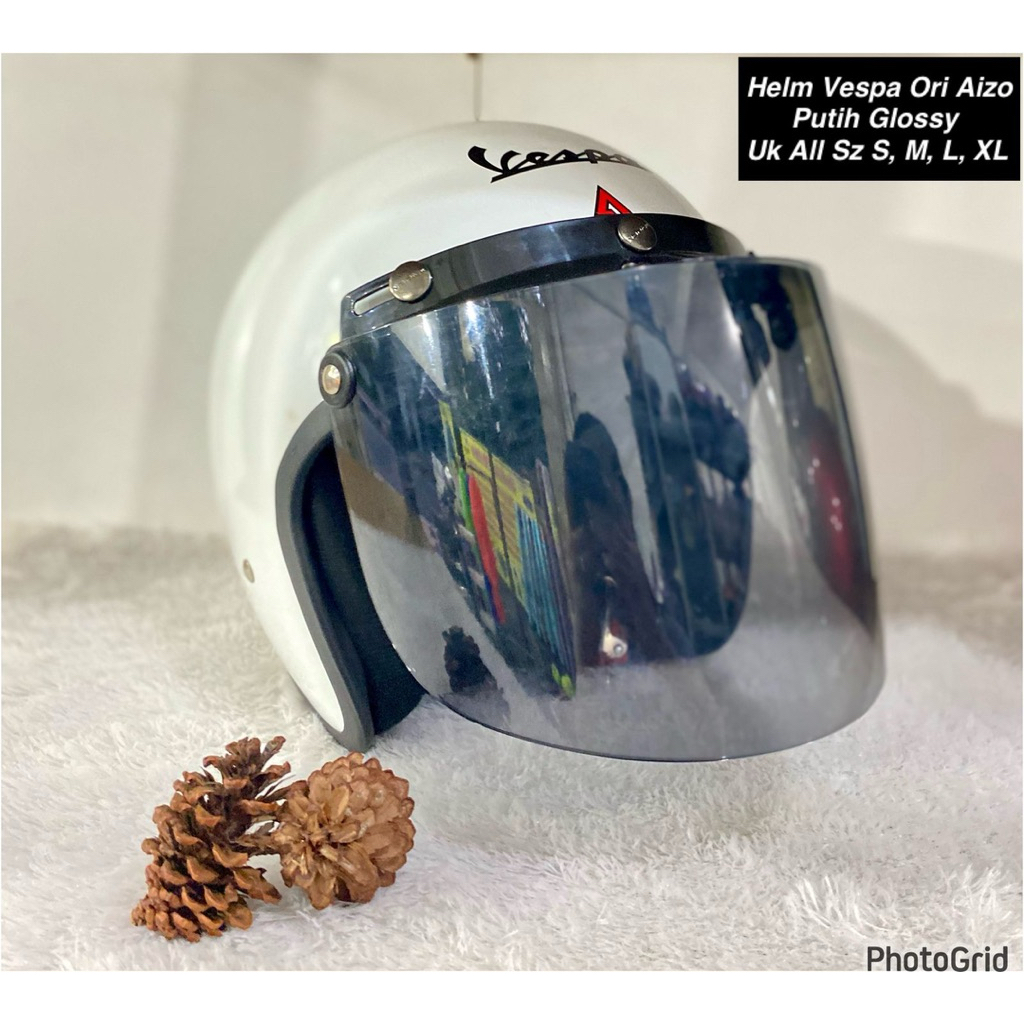 HELM BOGO VESPA ORIGINAL AIZO✨FREE SASUNG, PACKING, BUBBLE WRAP & KARDUS✨
