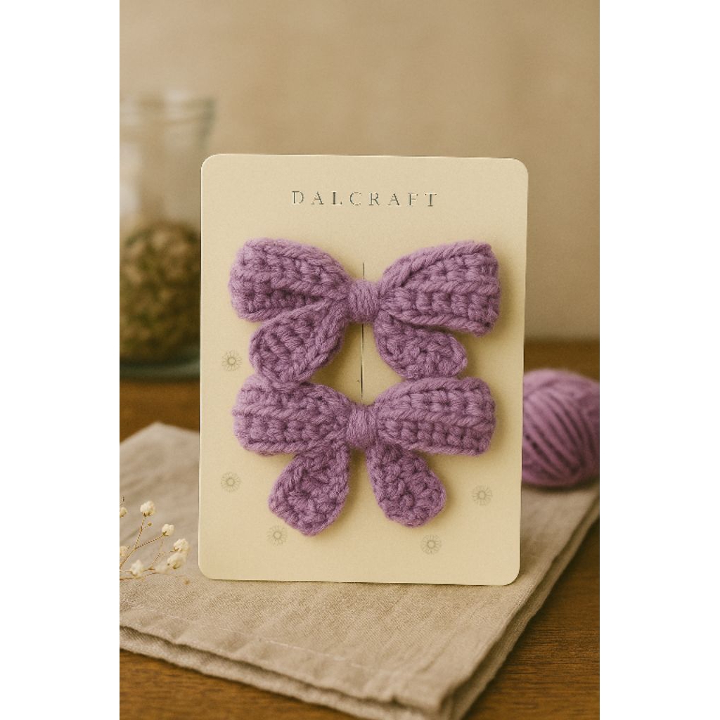 Hairclip/Jepitan Rambut Rajut Anak (Pita Mini)