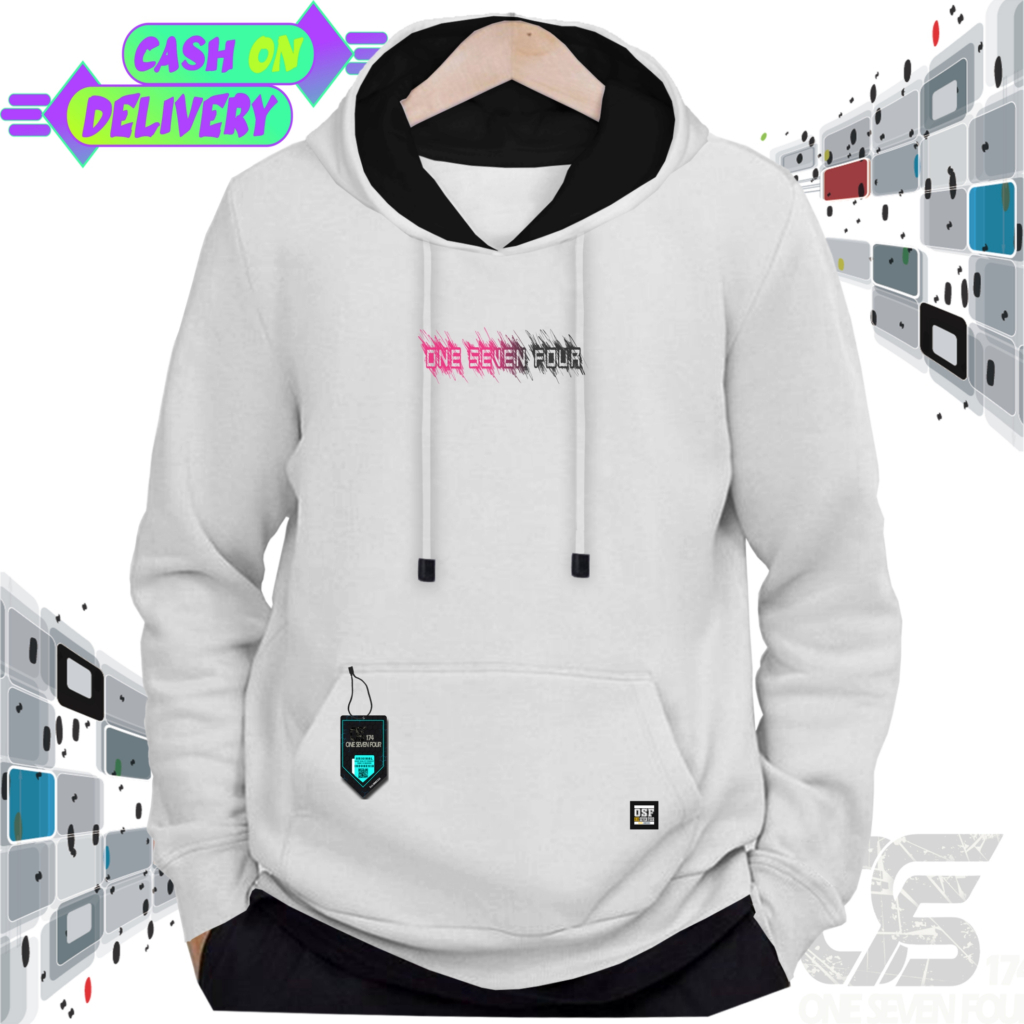 Jaket hoodie cowok bahan tebal Hoodie pria distro aesthetic warna putih Sweater hodie distro