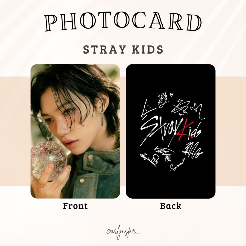 [FREE STICKER] PHOTOCARD UNOFFICIAL || STRAY KIDS SKZ || BANG CHAN LEE KNOW CHANGBIN HYUNJIN HAN FEL