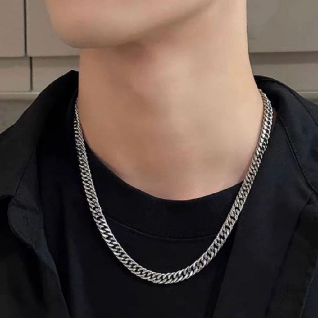 ▪︎ 𝐁𝐎𝐔𝐍𝐂𝐈𝐋 𝐉𝐄𝐖𝐄𝐋𝐋𝐑𝐘 ▪︎ KALUNG SILVER Sisik Naga Besar Untuk Pria / Wanita Keren