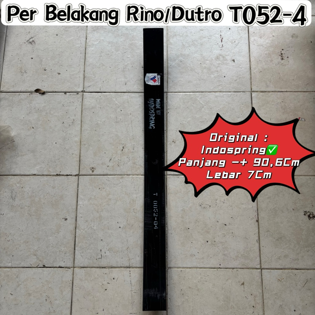per belakang rino nomer 4 t52-04 merk indospring / per induk belakang rino nomer 4 / per daun rino b