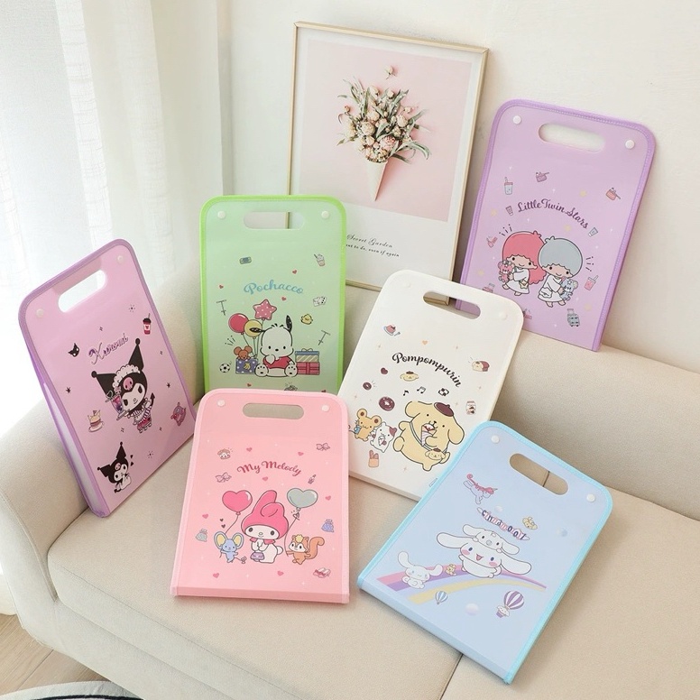 

KODE W77G kawaii sanrio foll layer map folder document organizer tempat penyimpanan dokumen