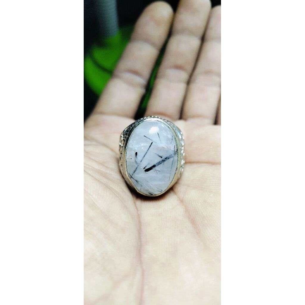 Cincin jarum emas hitam/Cendana hitam
