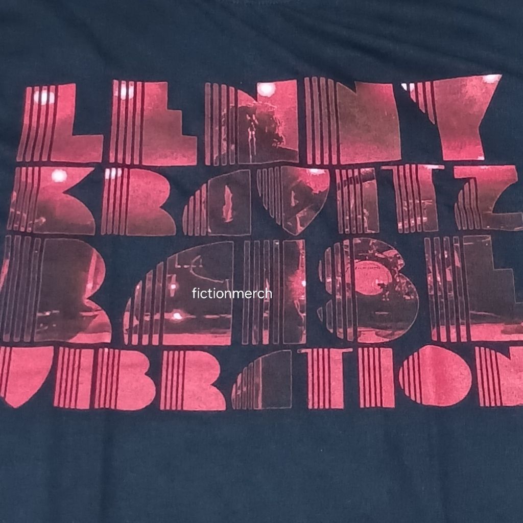 Kaos Musik LENNY KRAVITZ import original Size LARGE - Live Photo Red Tone