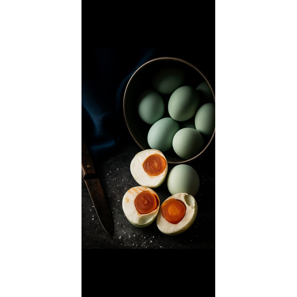 

Telur asin Bebek Omega masir dan ber minyak ukuran besar