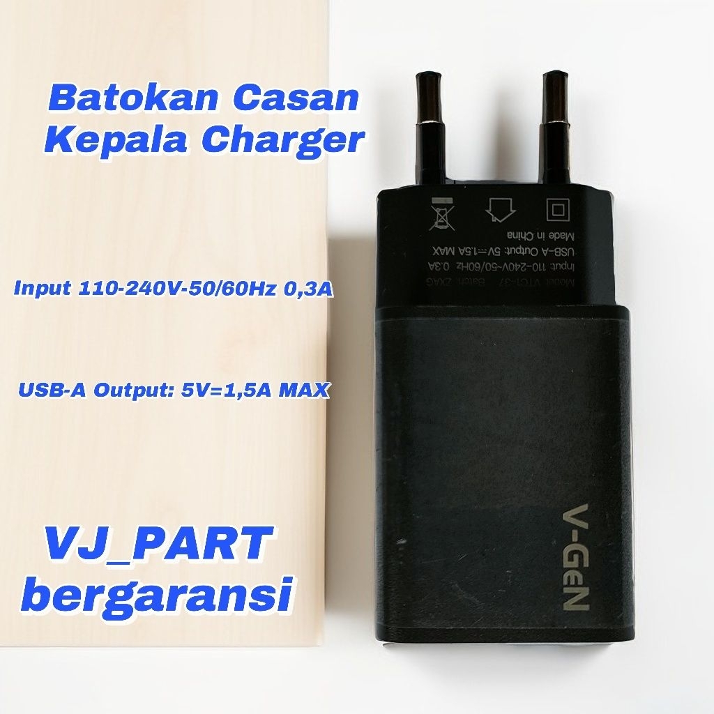 Batokan Casan Kepala Casan Charger Hp Merek V-Gen