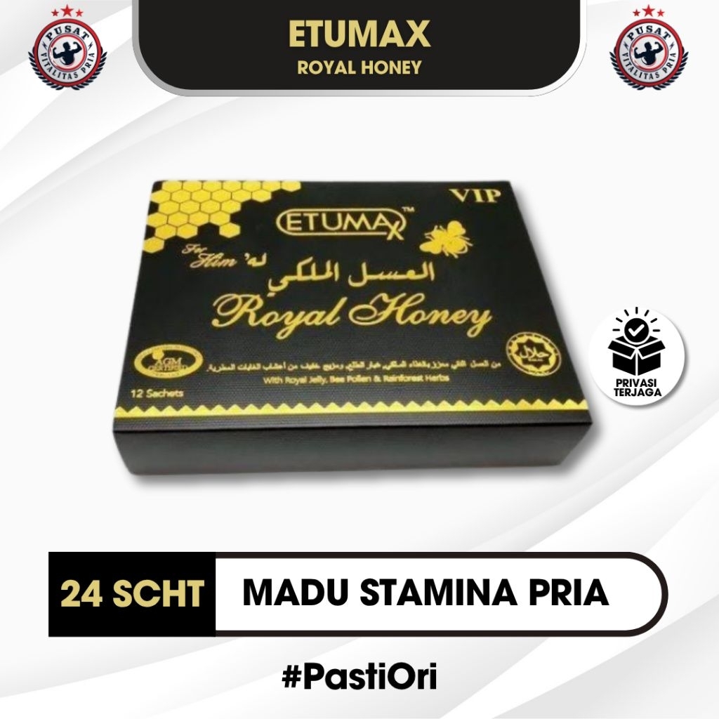 

Madu Etumax For Him Royal Honey Vip Original 1 Box Isi 24 Sachet