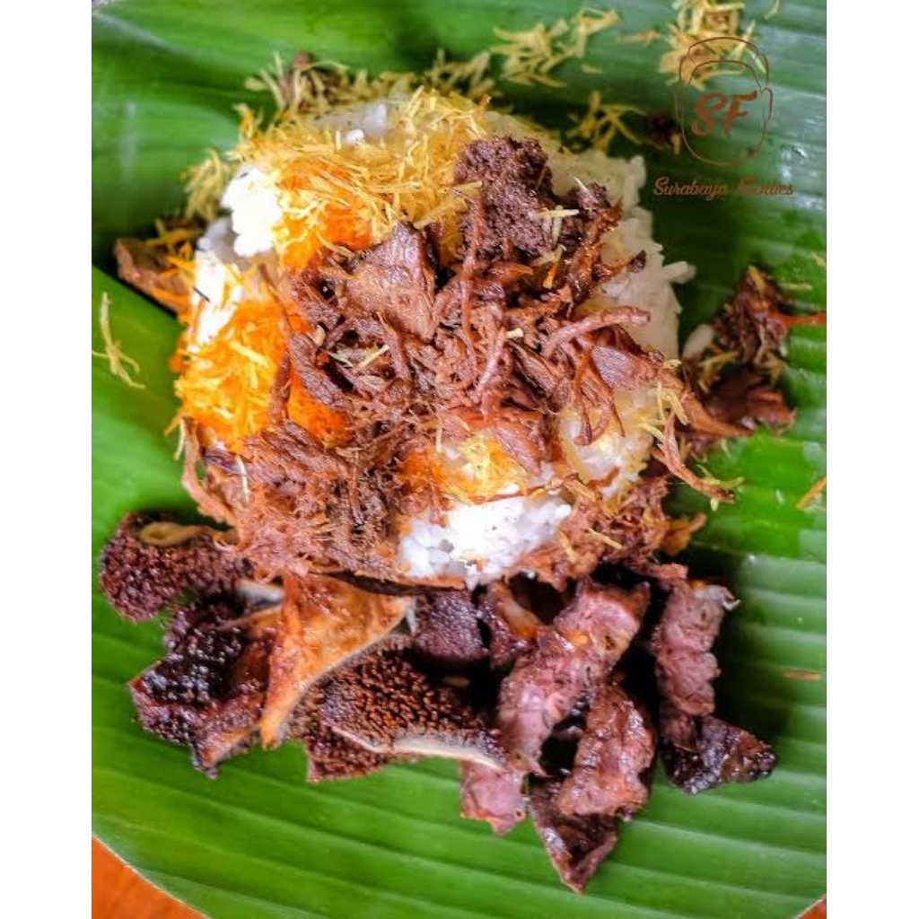

nasi krawu daging babat BU TATIK