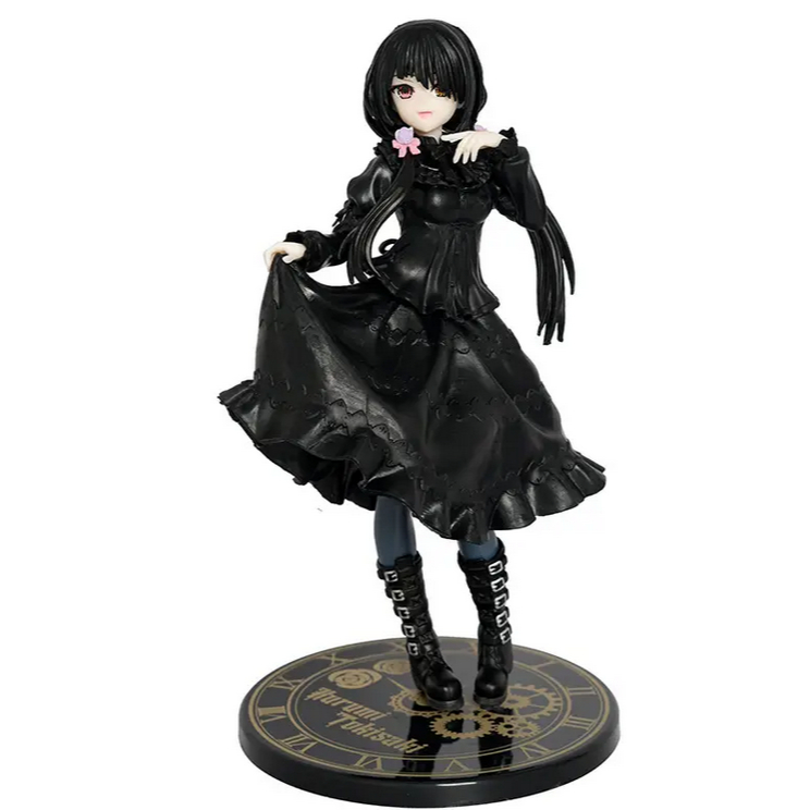 action figure anime date a live tokisaki kurumi / figure date a live tokisaki kurumi gaun hitam / ma