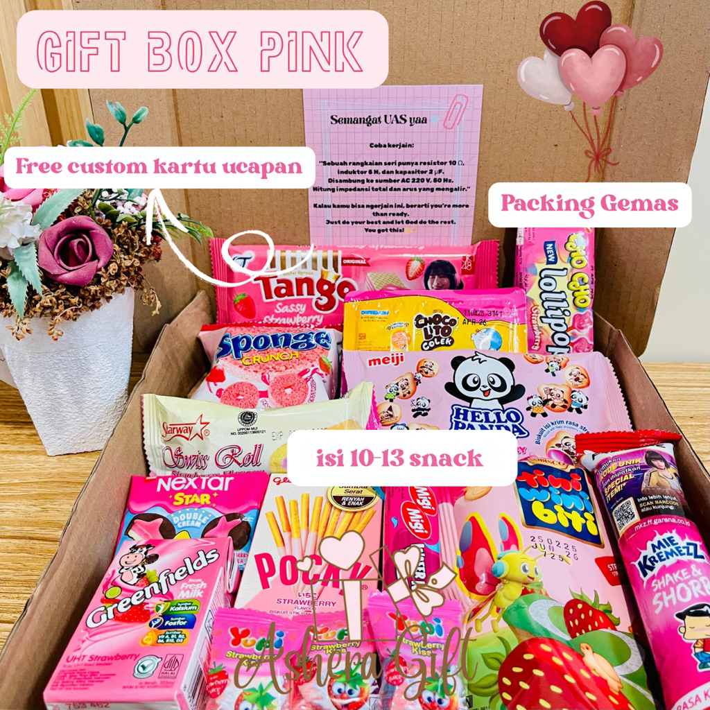 

Gift Box Hampers Ulang Tahun Hadiah Wisuda Kado Ulang Tahun Gift Box Snack Kado Sidang UAS