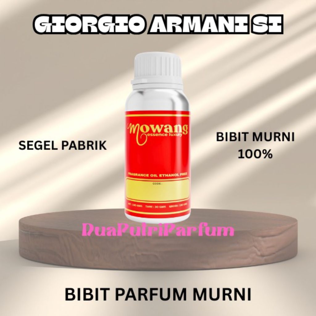 GIORGIO ARMANI SI- BIBIT PARFUM MURNI KEMASAN SEGEL 100GRAM