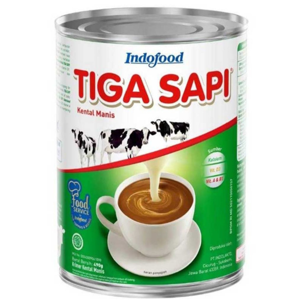 

Tiga Sapi Krimer Kental Manis Kaleng 490g