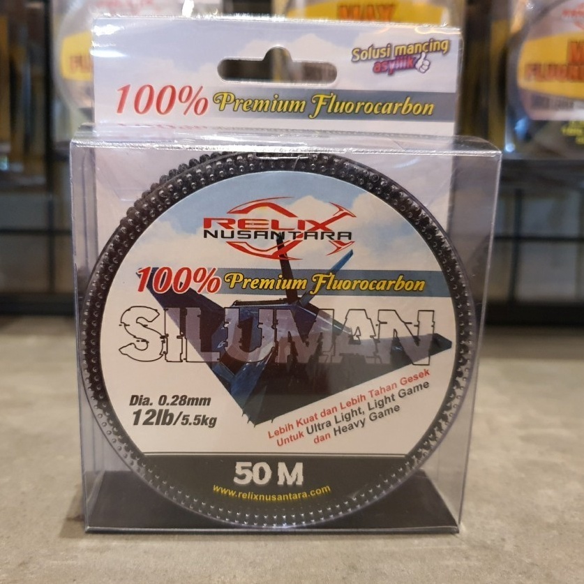 Big Sale Senar Leader Relix Nusantara SILUMAN Leader 1 Premium Flourocarbon LEADER SILUMAN