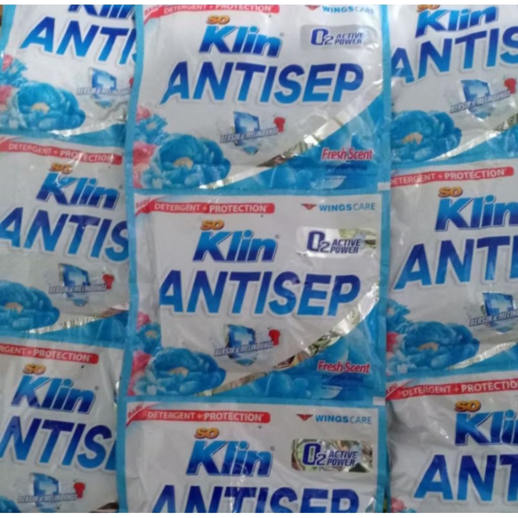 So Klin Antisep Fresh Deterjen Bubuk 46g1 Renceng Isi 6 Sachet