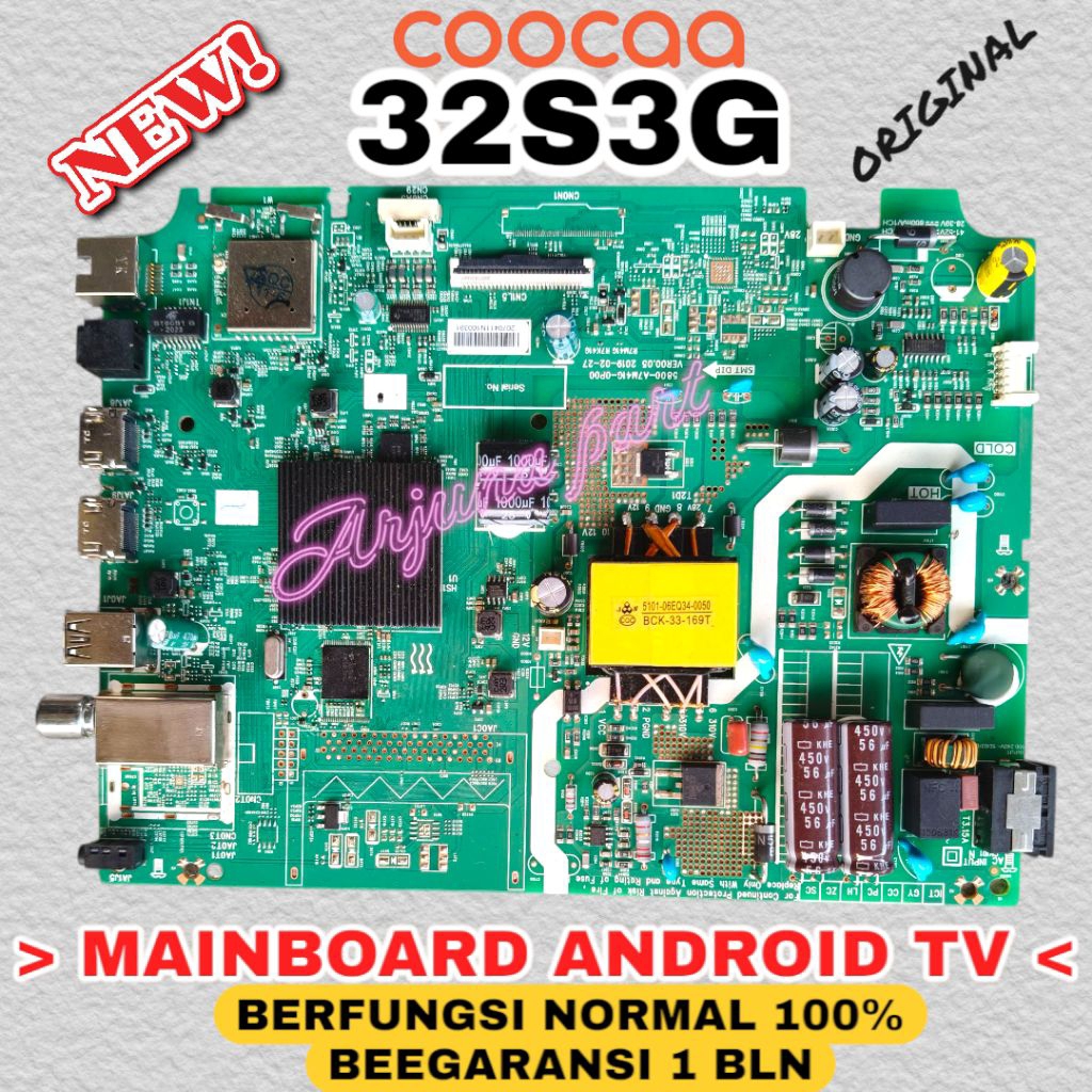 MAINBOARD TV COOCAA 32S3G / MB TV COOCAA 32S3G / MESIN TV COOCAA 32S3G / MODUL TV COOCAA 32S3G / MB 