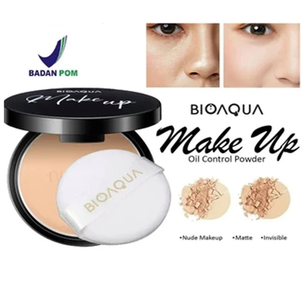 ❤KOZMIA❤ BEDAK PADAT BIOAQUA | Bioaqua Bedak Padat Compact Powder with Oil Control and Glowing Finis