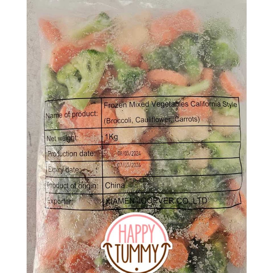

Frozen mixed vegetables california style brokoli kembang kol wortel 1kg sayur beku