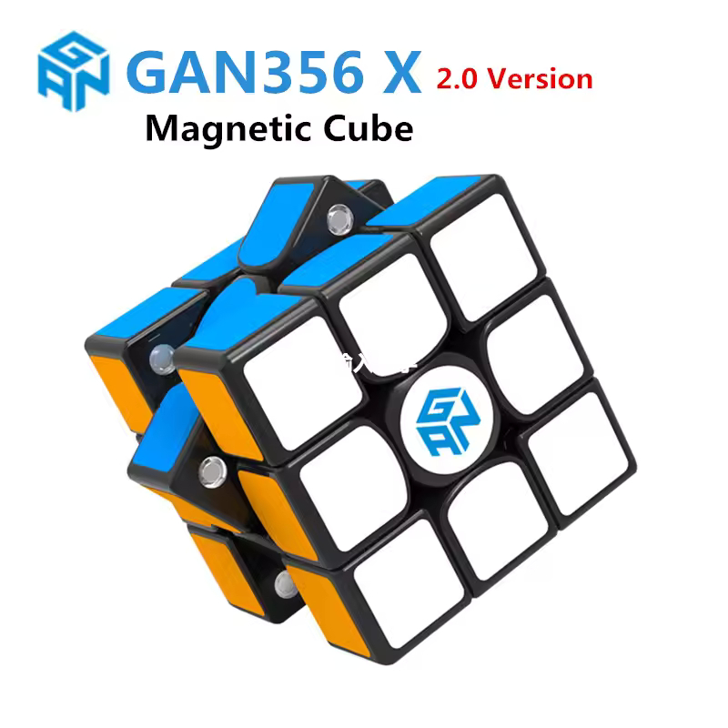 Cube Puzzle 3x3 GAN 356 X V2 Blackbase Original Hitam