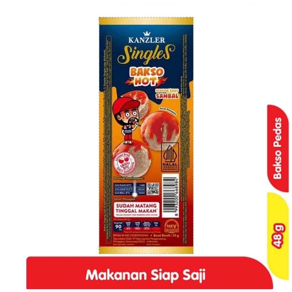 

Bakso Kanzler Singles Hot Pedas 65g Bakso Siap Makan