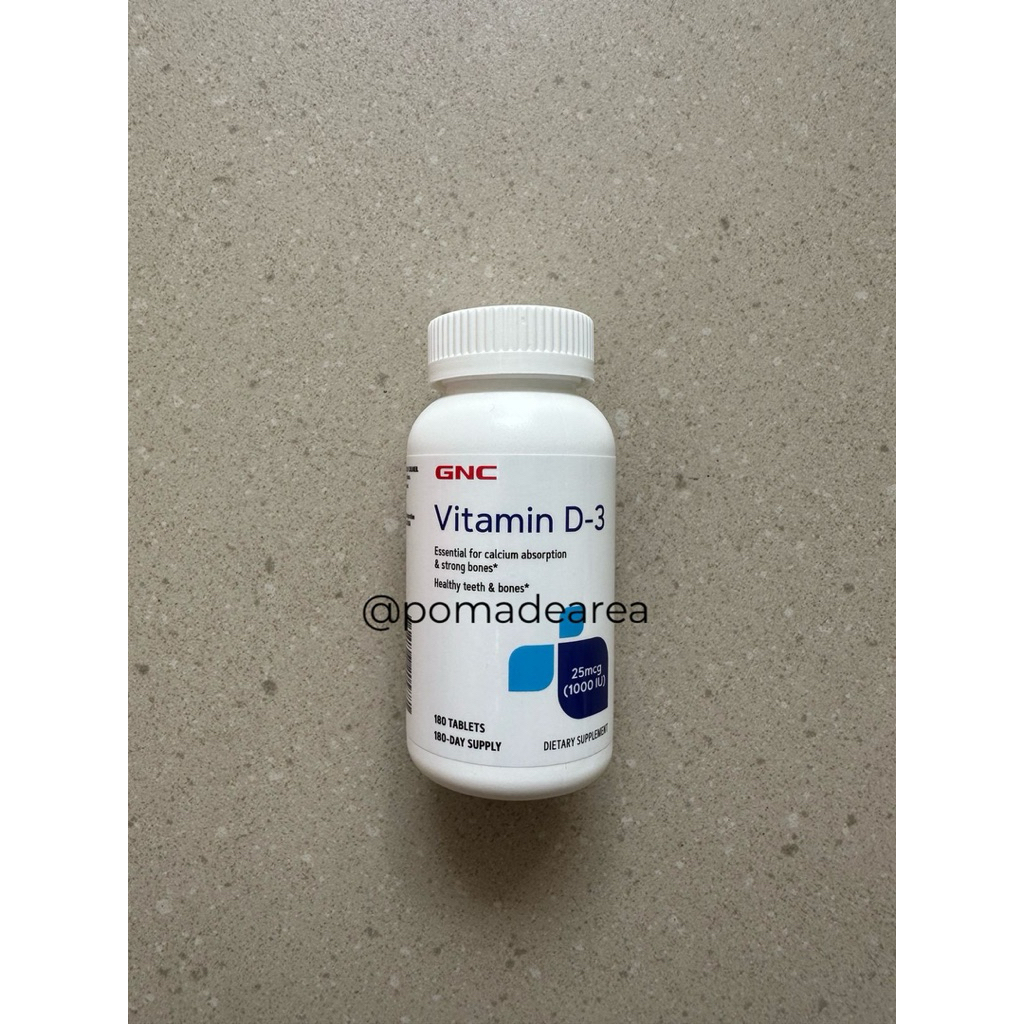 GNC Vitamin D3 1000 IU 180 Tablets ORIGINAL