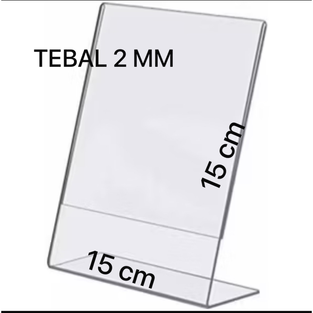 

PRELOVED || TEMPAT BROSUR AKRILIK A6 2MM / TENT CARD AKRILIK / TENT QRIST BARCODE / TENT HOLDER AKRILIK