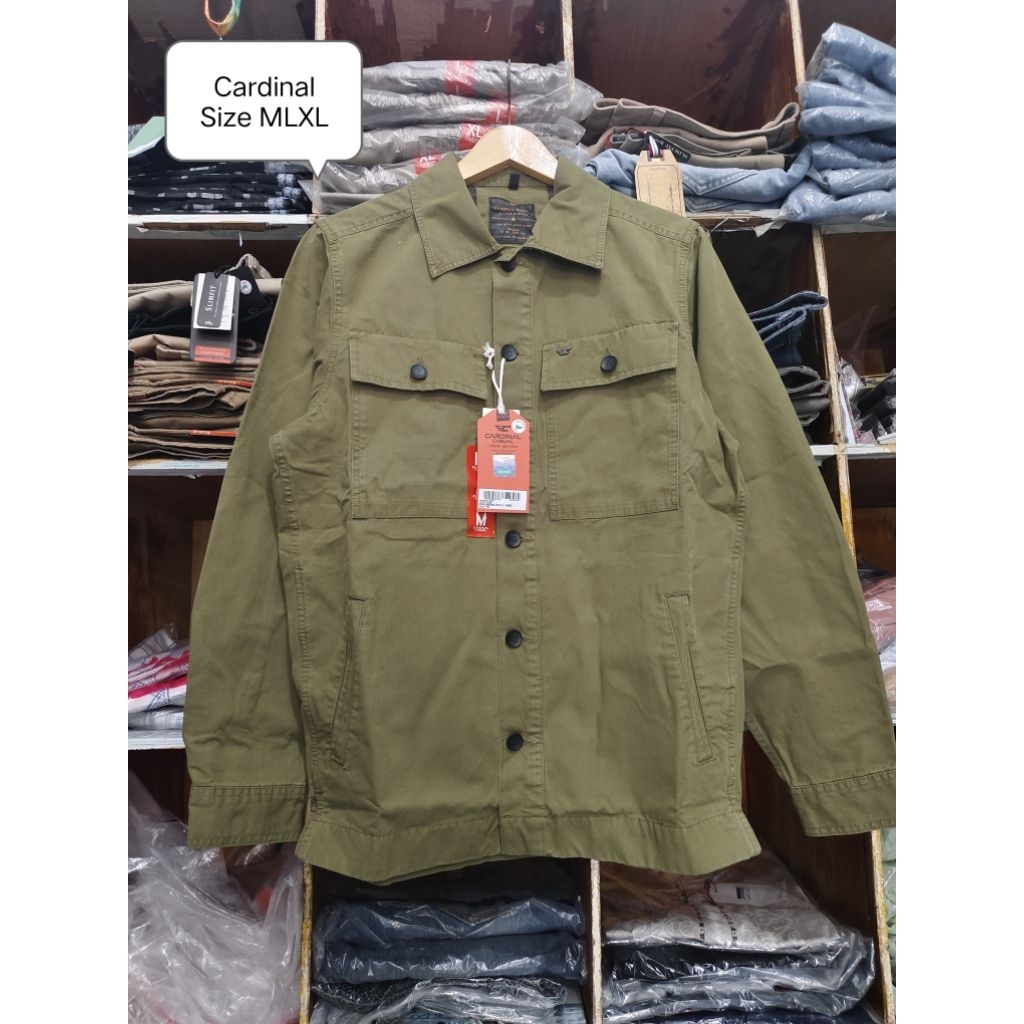 Kemeja Jaket Pria Cardinal Kanvas Promo