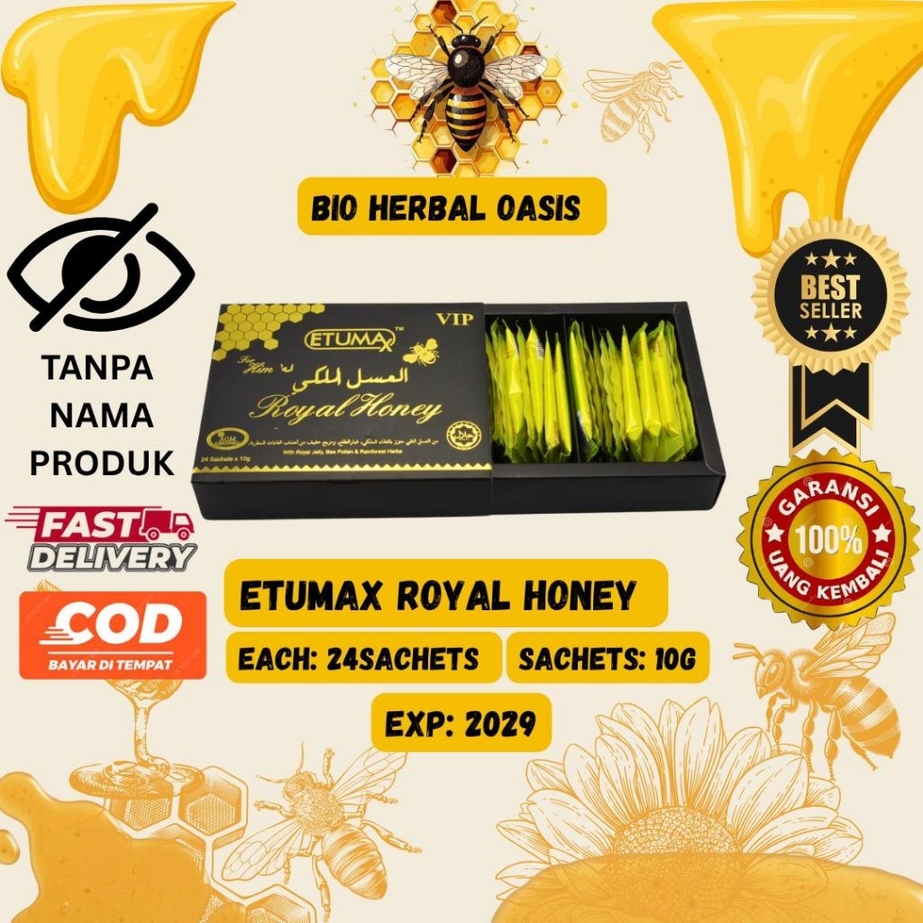 

Etumax Royal Honey VIP For Him Original 1 Box 24 Sachet