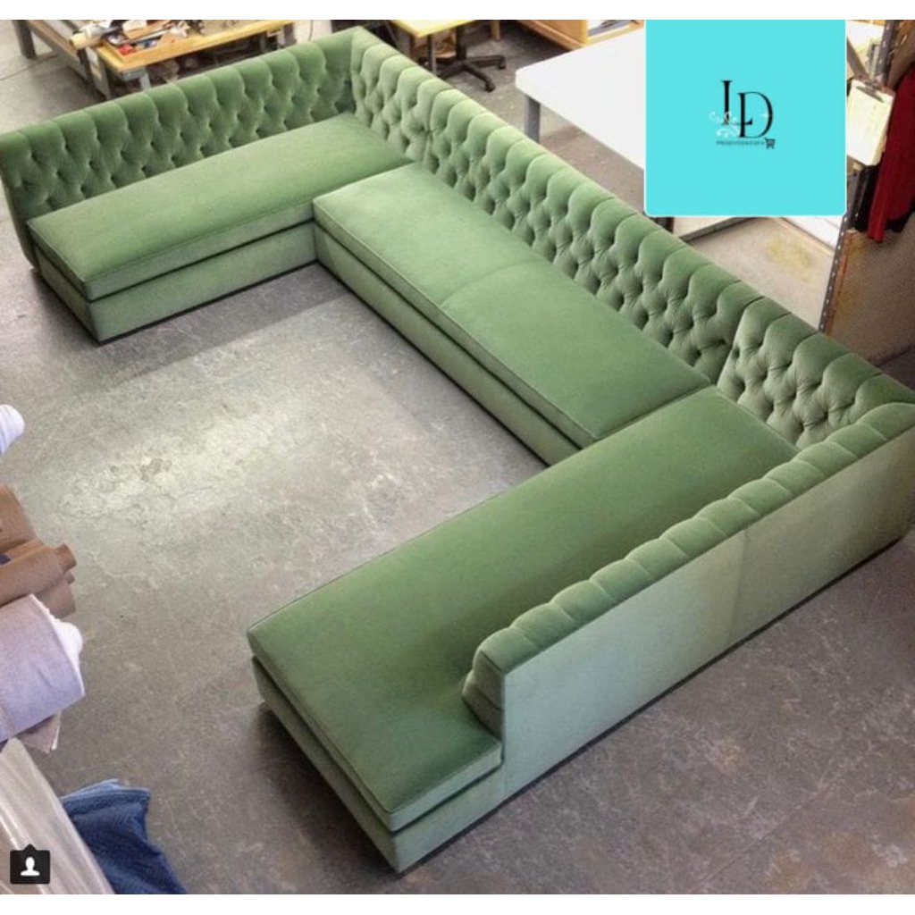 sofa u sofa minimalis sofa modern ( free bantal)