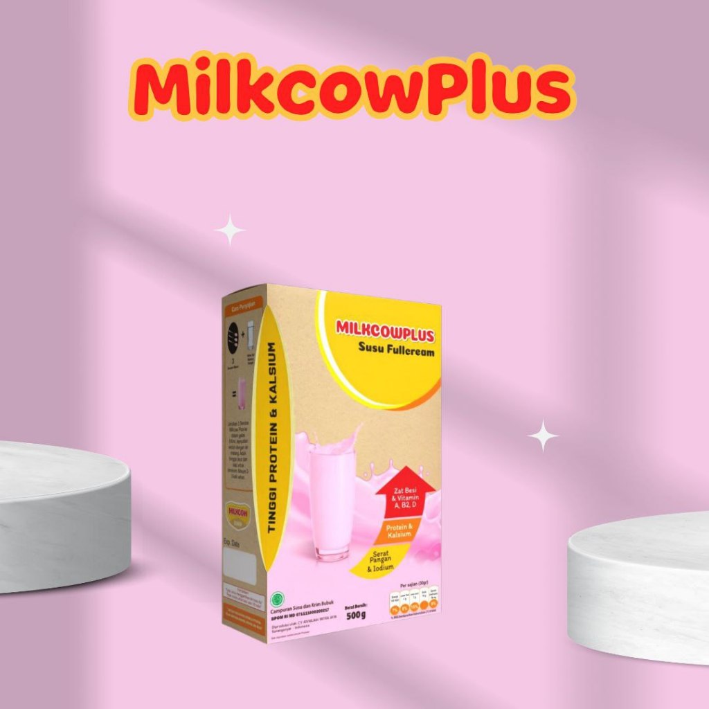 

Susu sapi bubuk 500gr rasa strawbery susu milkcowplus susu sapi BPOM penambah nafsu makan anak stroberi