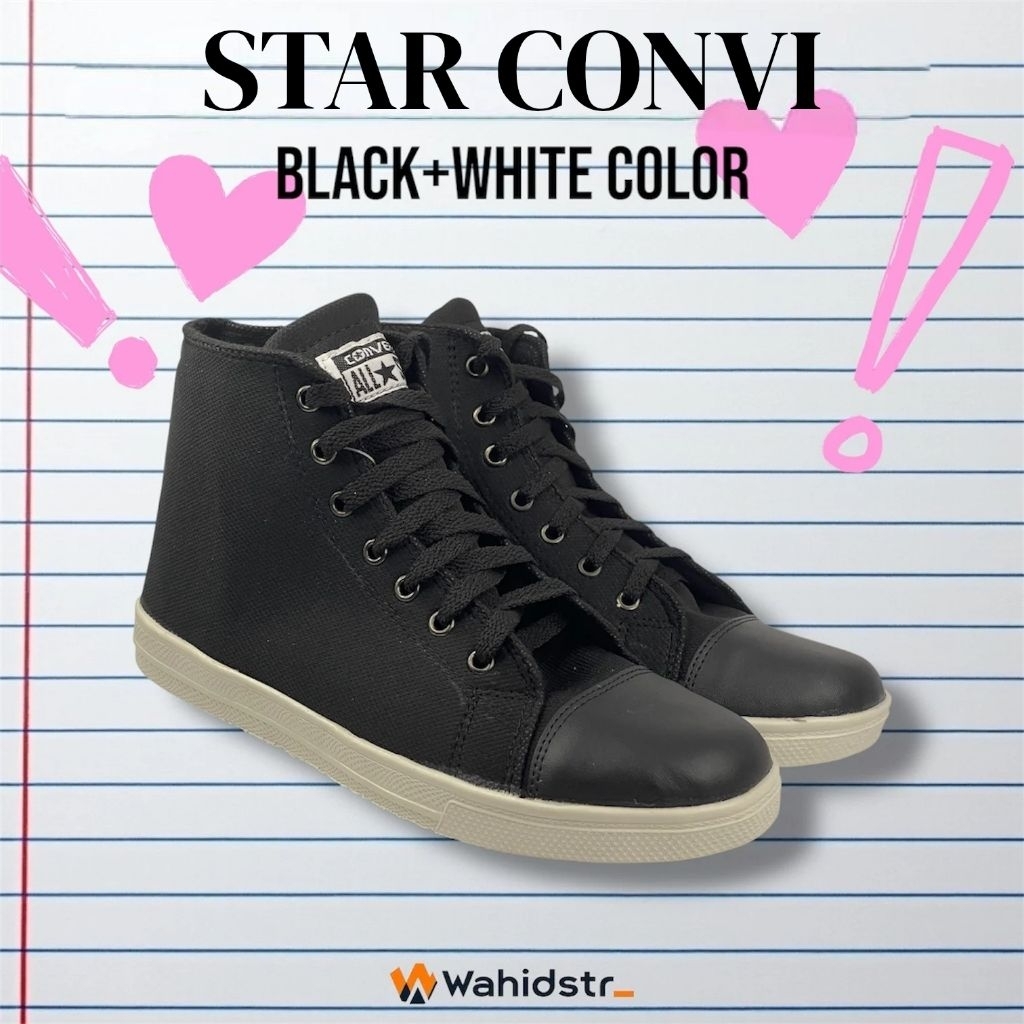 SEPATU STAR BOOT PRIA / SEPATU BOOT COWOK / SEPATU HITAM KEREN / SEPATU ALL BOOT