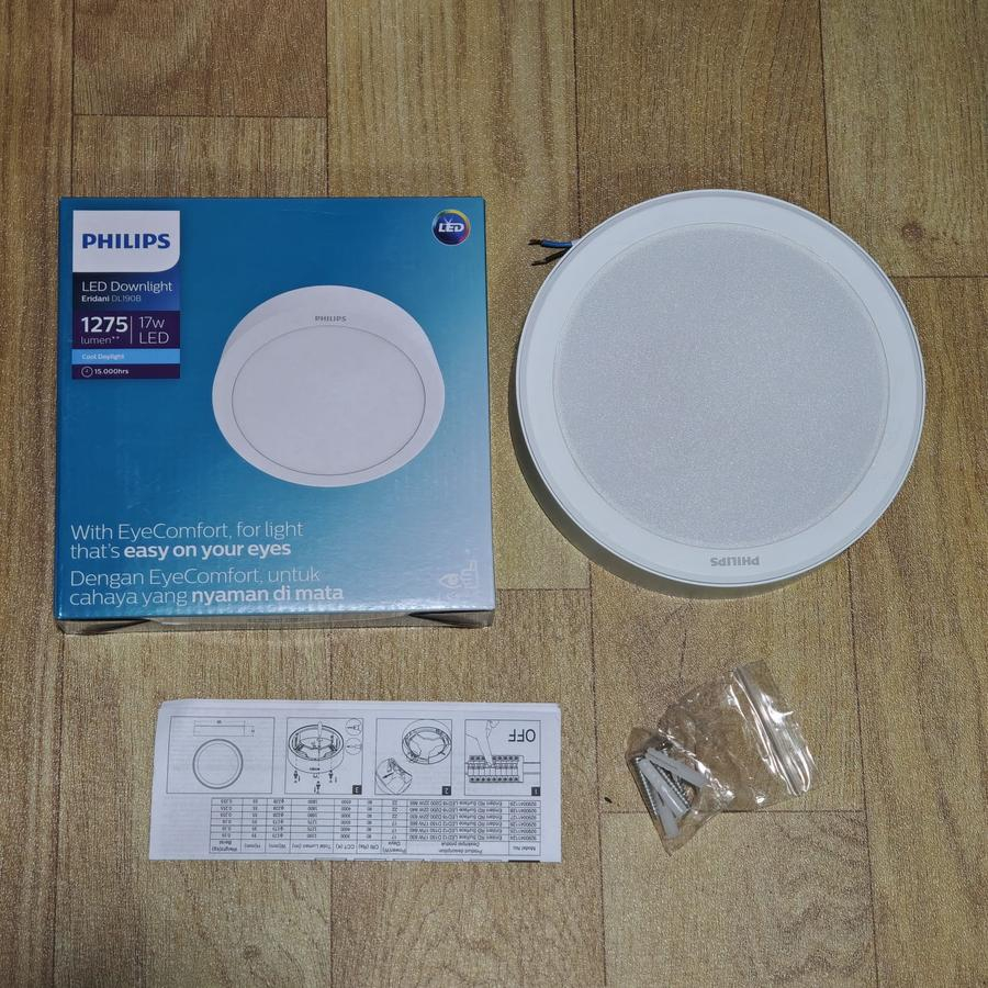 ORIGINAL GARANSI 3 TAHUN Lampu Plafon Rumah Kantor Downlight LED PHILIPS ERIDANI Surface OB DL190 17